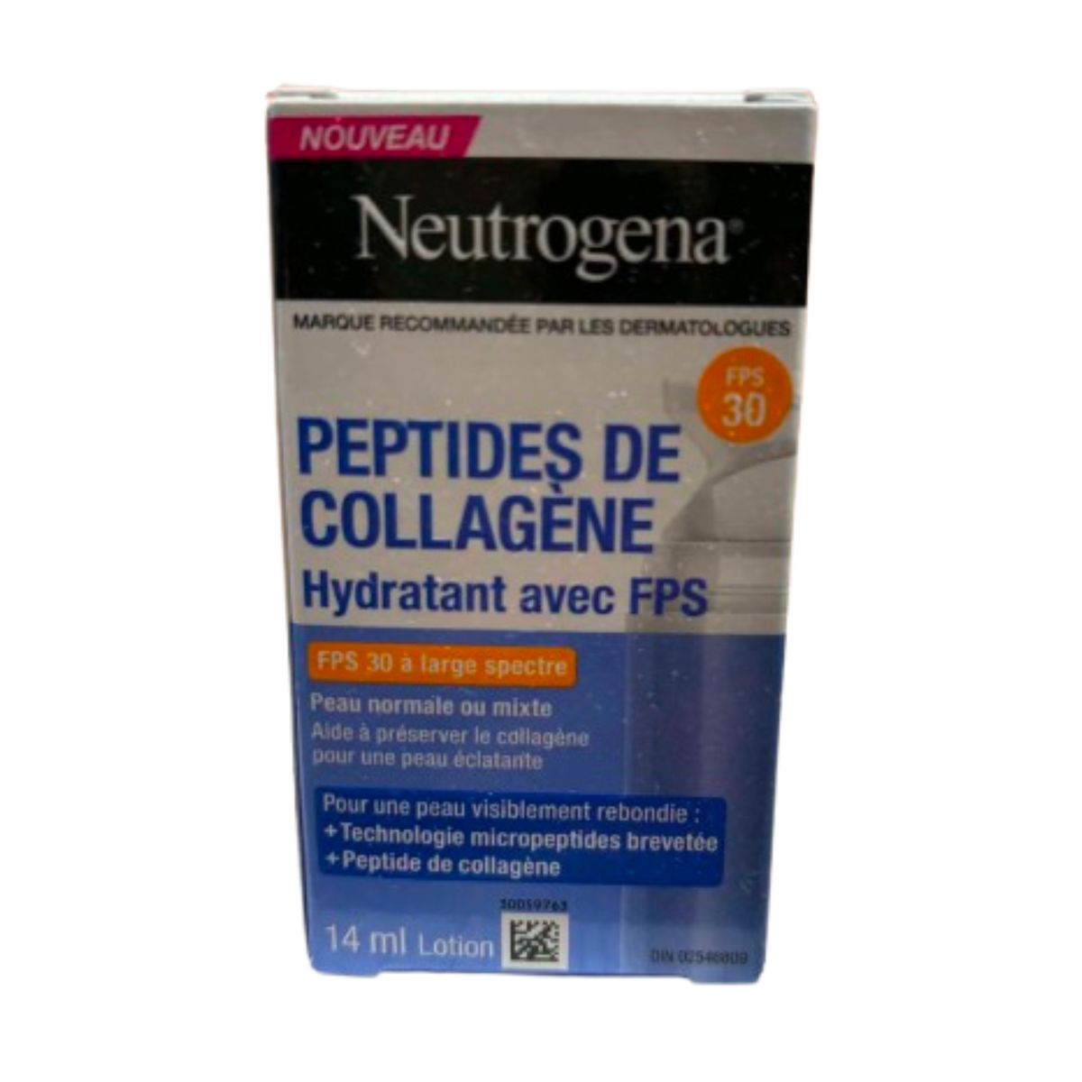 Neutrogena – Hydratant aux peptides de collagène FPS 30 – 14 ml