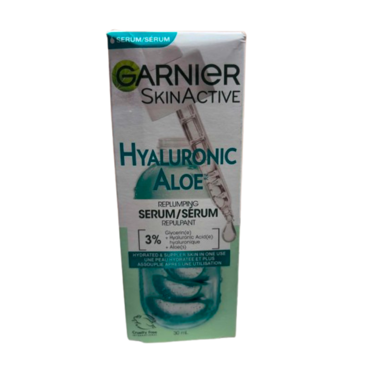 Garnier SkinActive – Sérum repulpant à l’acide hyaluronique et à l’aloès – 30 ml