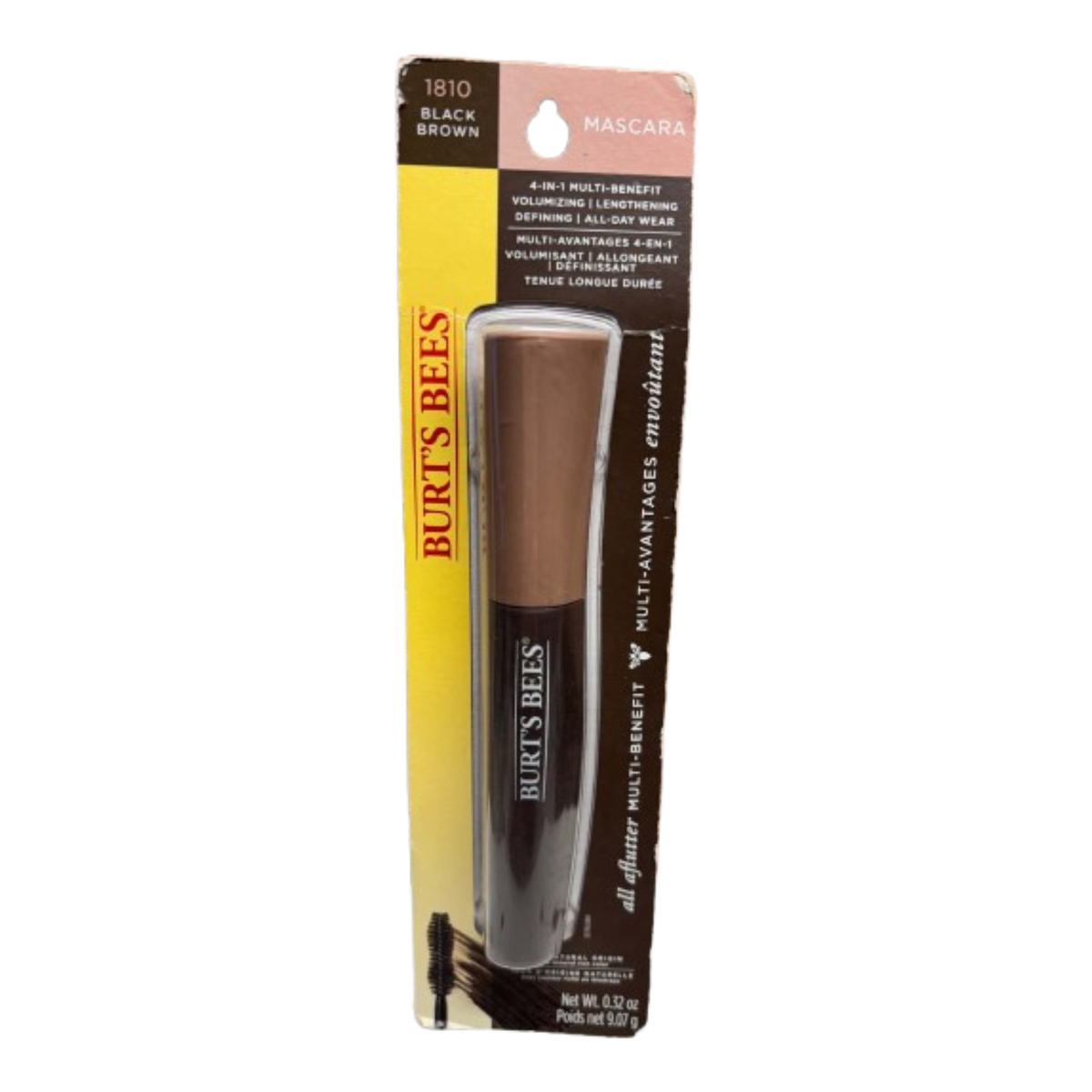 Burt’s Bees – Mascara multi-avantages 4-en-1 – Brun noir