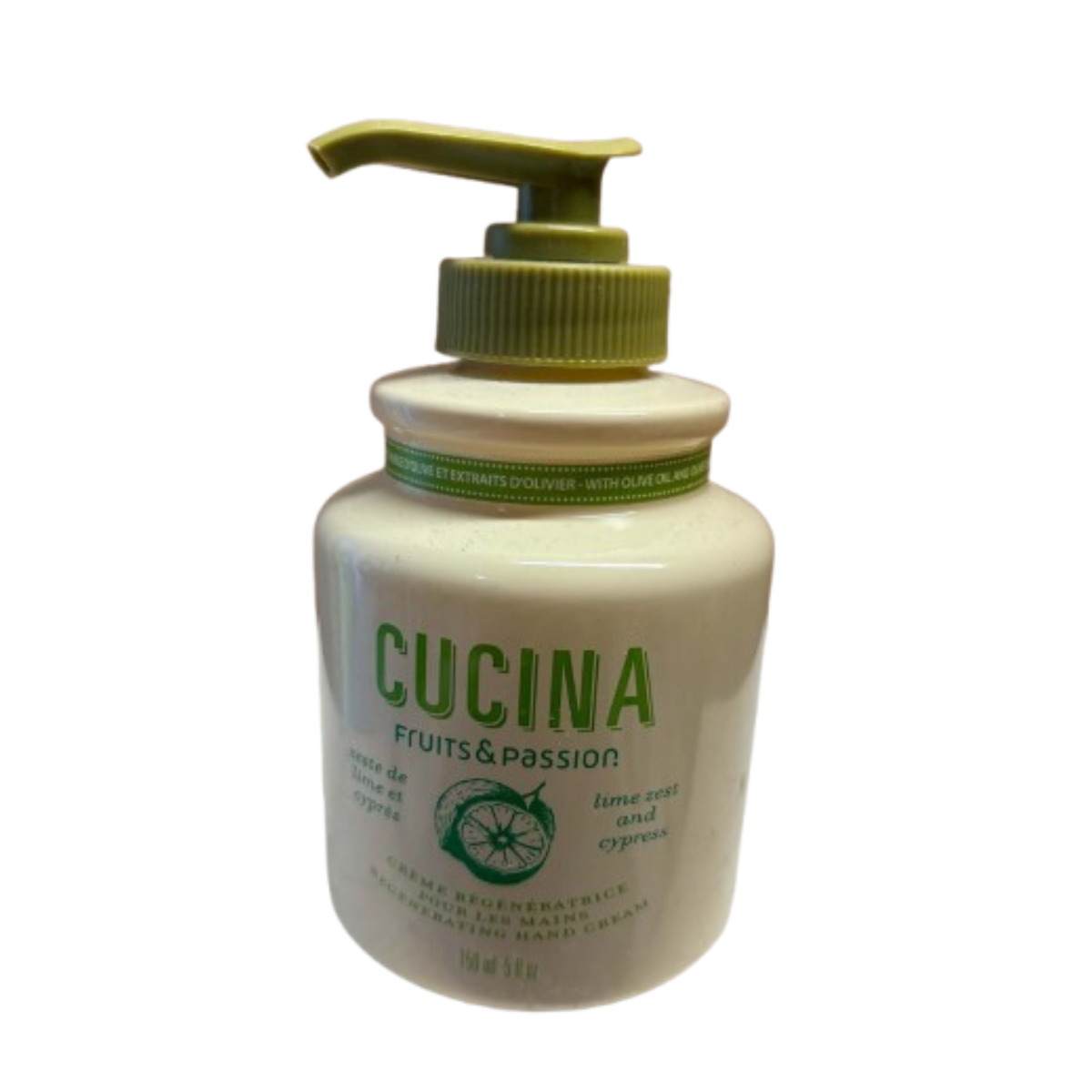 Cucina Fruits & Passion – Crème régénératrice pour les mains – Zeste de lime et cyprès