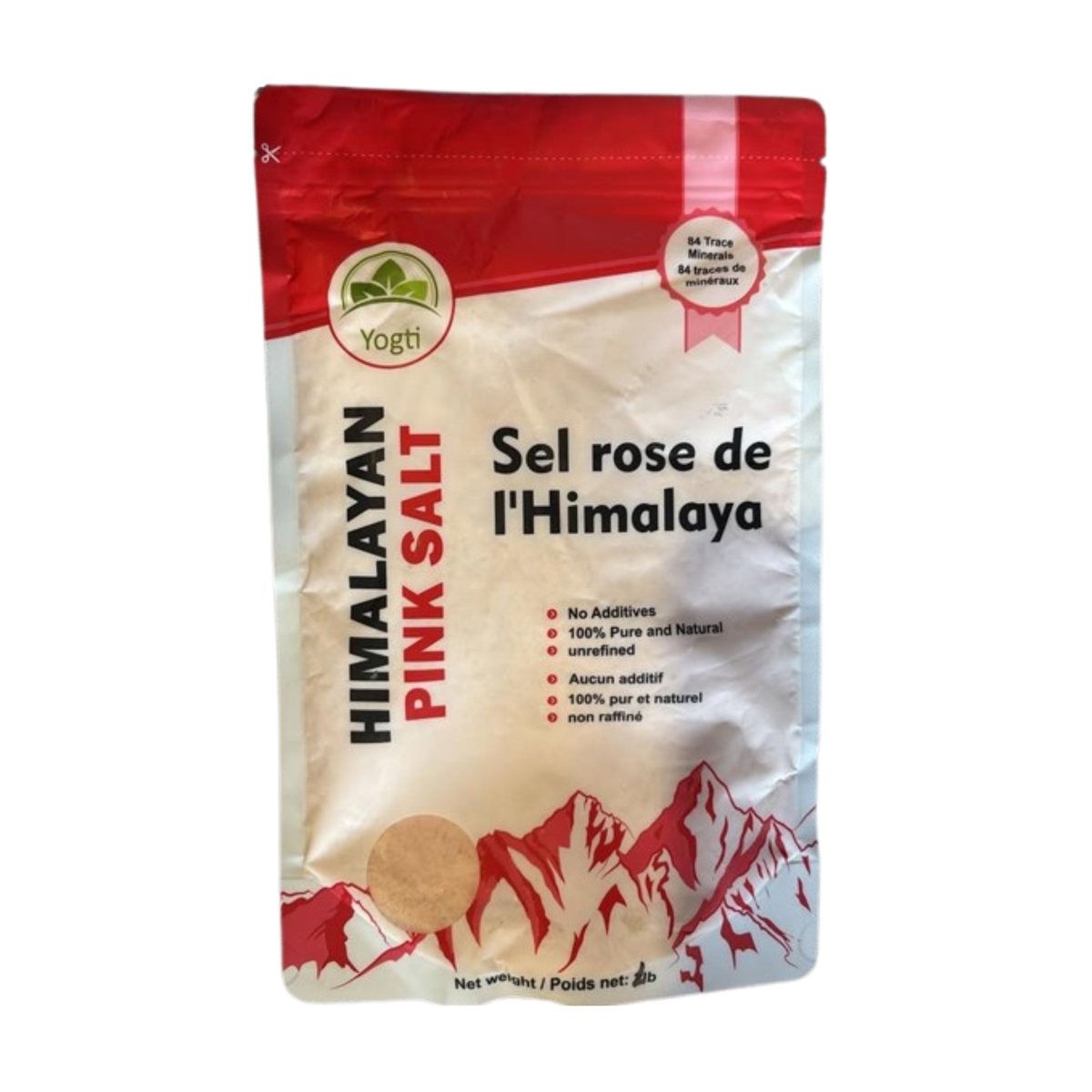 Sel rose de l’Himalaya 100 % pur et naturel – 907 g