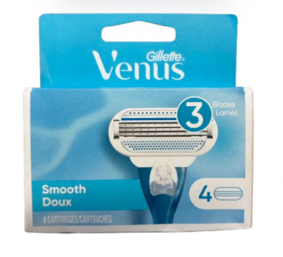 Gillette Venus Smooth – Recharges de rasoir – Paquet de 4