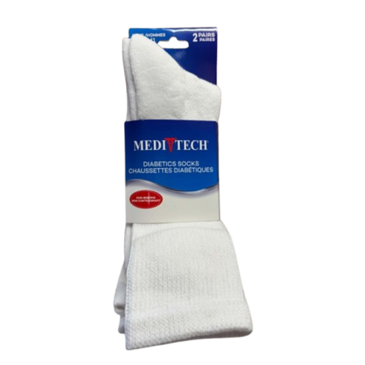 MediTech – Chaussettes pour diabétiques – 2 paires
