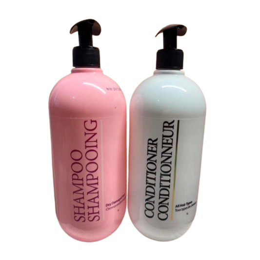 Duo shampoing et revitalisant – Format 1 L chacun