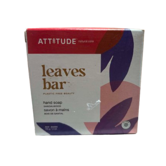 ATTITUDE Leaves Bar – Savon à mains au bois de santal – 113 g