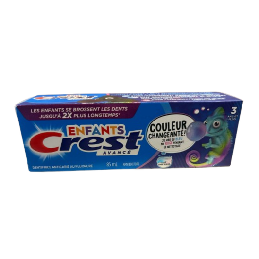 Crest Enfants Avancé – Dentifrice anticaries à couleur changeante