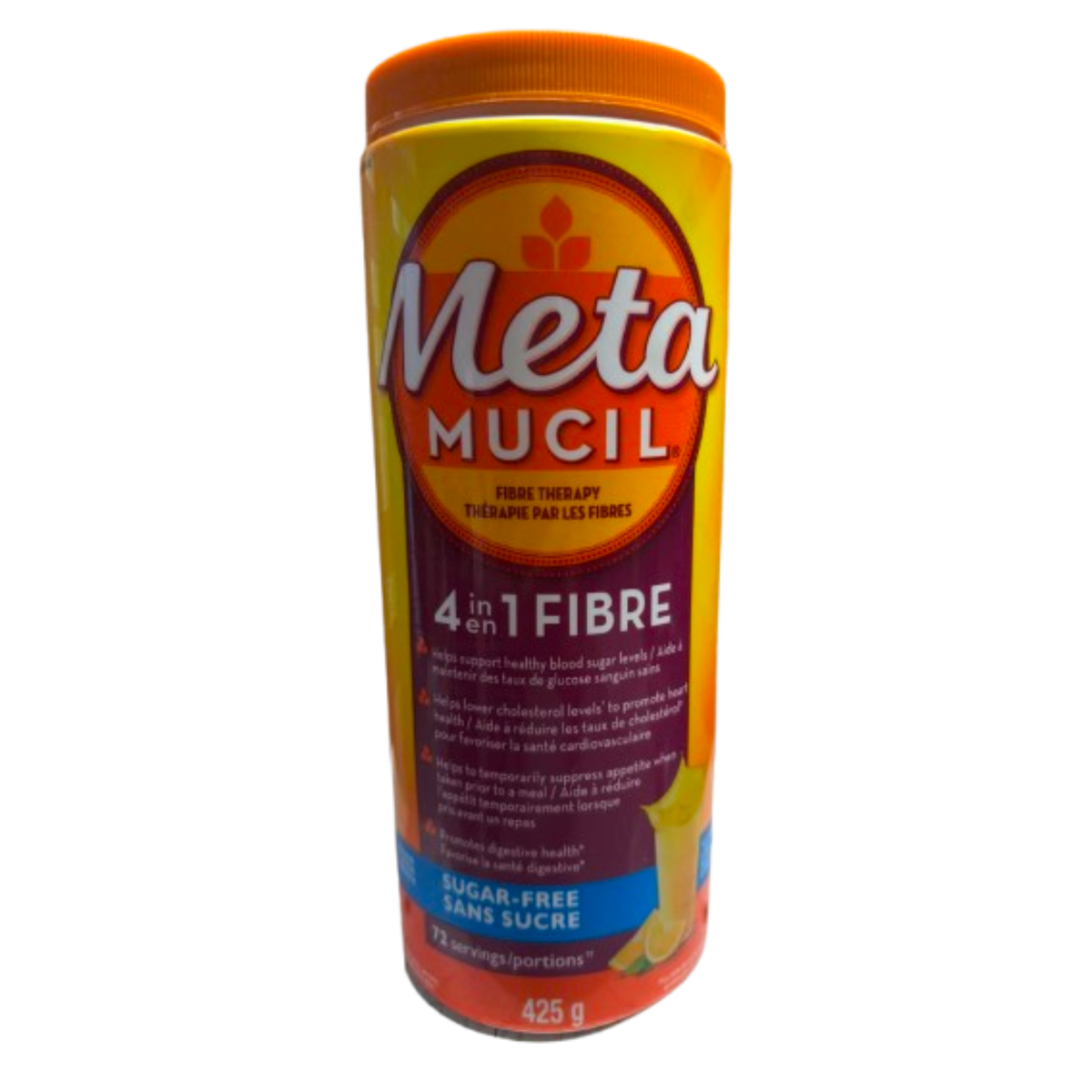 Metamucil – Fibres 4 en 1 sans sucre – 425 g