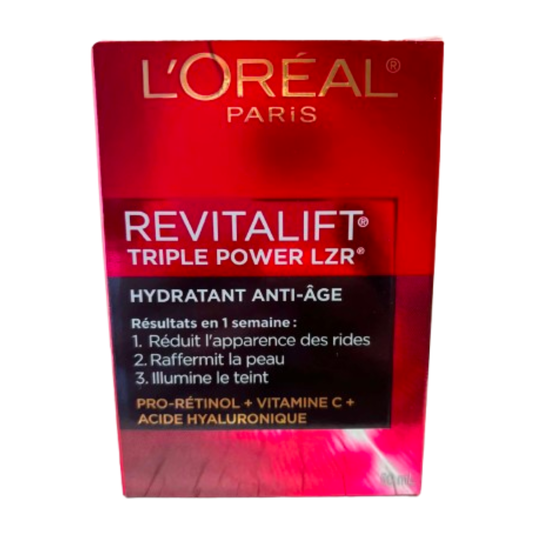 Crème hydratante anti-âge L’Oréal Paris Revitalift Triple Power LZR