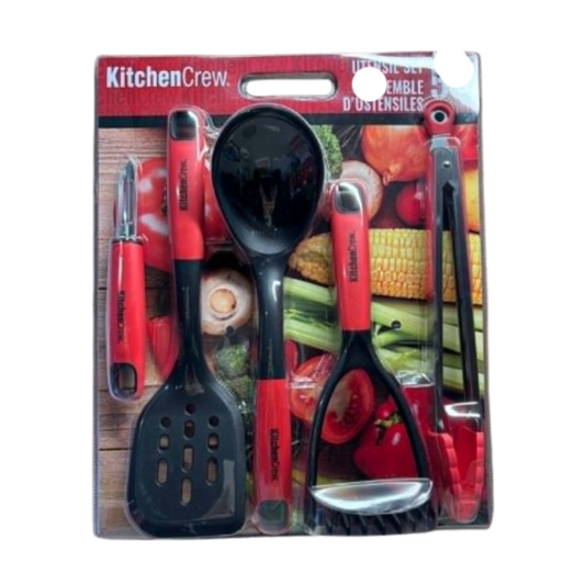 KitchenCrew – Ensemble d’ustensiles de cuisine – 6 pièces