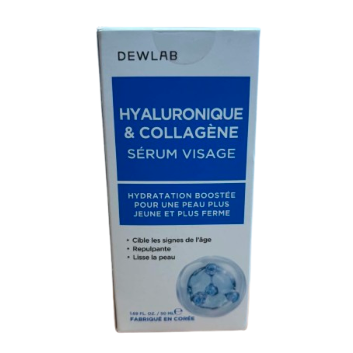 Dewlab – Sérum visage Hyaluronique & Collagène – 50 ml