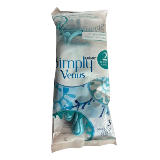 Gillette Simply Venus – Rasoirs jetables – Paquet de 3