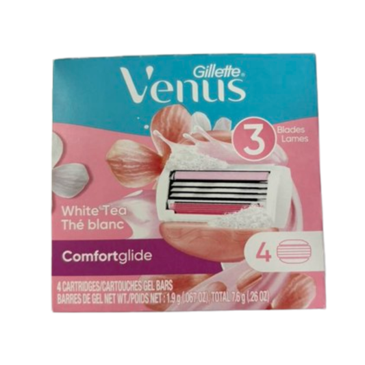 Gillette Venus ComfortGlide – Recharges de rasoir Thé blanc – Paquet de 4